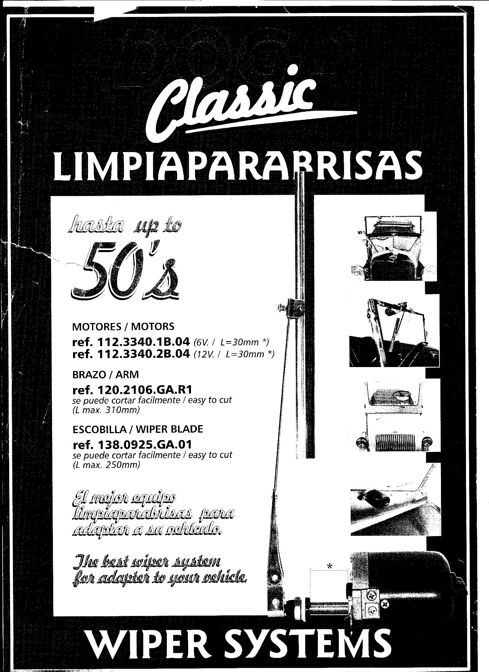 MOTORES LIMPIAPARABRISAS